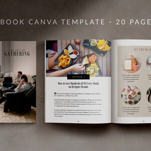 GATHERING Canva eBook Template for Bloggers and Course Creators for Designing Info Products and Lead Magnets. image 1