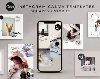 FROST - Instagram Canva Template for Product Promotions, Discounts, Sales, and Holiday Special Offers