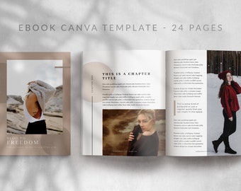 GEORGIA - Canva eBook Template for Bloggers and Online Course Creators, to Use as Info Products or Lead Magnets.