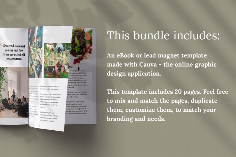 GATHERING Canva eBook Template for Bloggers and Course Creators for Designing Info Products and Lead Magnets. image 2