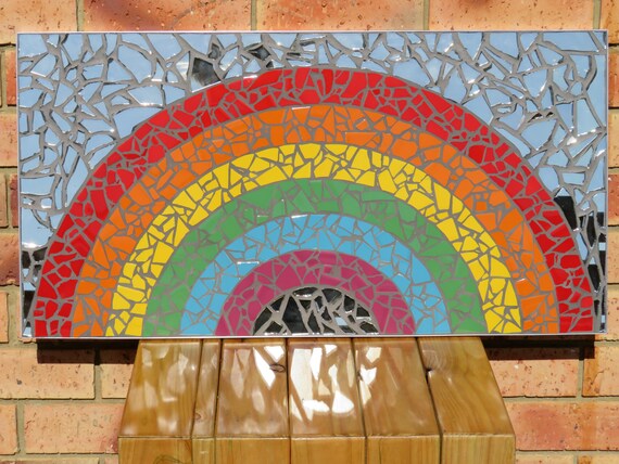 Handmade Rainbow Mosaic Etsy