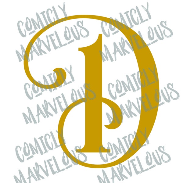 fancy letter writing paper Stylized Letter D Vector Digital Download - svg, png, eps, dxf, jpg