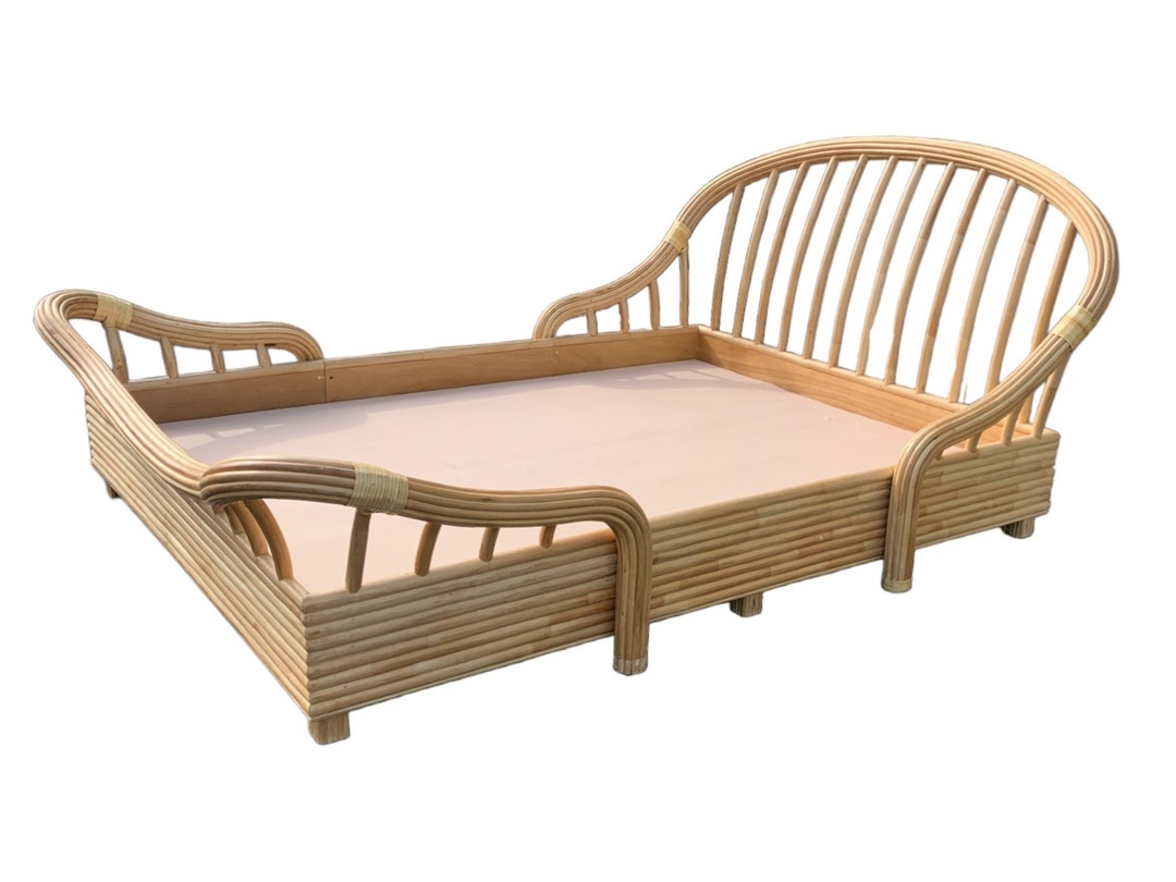 Boho Chic Bent Split Bamboo Queen Size Bed Etsy