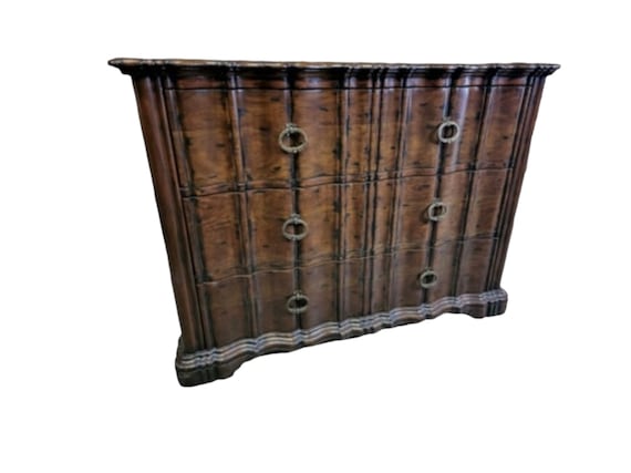 High End Century Furniture 3 drawers Serpentine Commode dresser