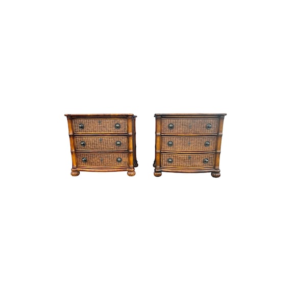 Tommy Bahama Lexington Island Breeze Collection Bamboo Nightstands