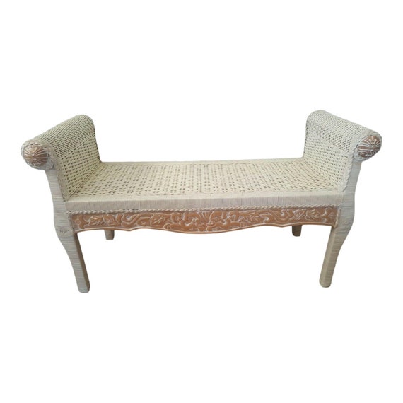 Pier One Jamaica Imports Wicker Wood Bed Bench 1 Wicker Wood Bed Bench Pier, Pier One Outdoor Wicker Furniture