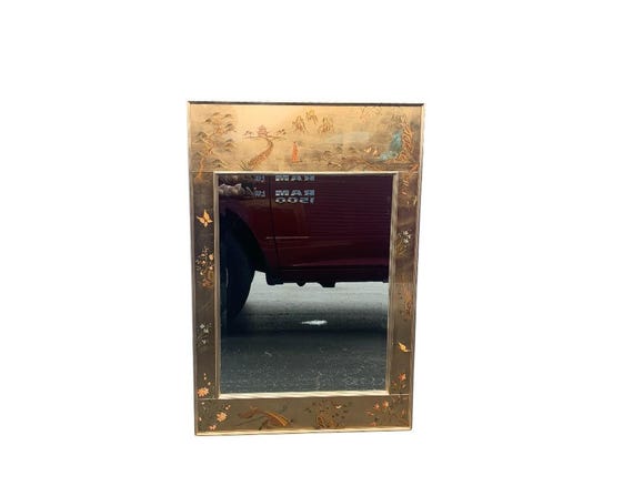 Vintage LaBarge Chinoiserie Mirror