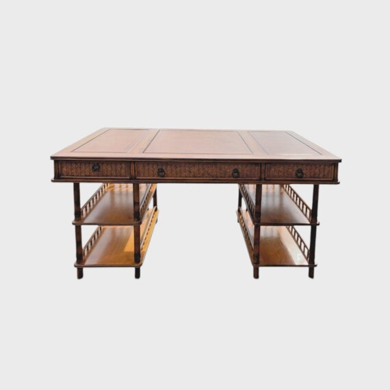 Tommy Bahama British Colonial Bamboo and Rattan Desk