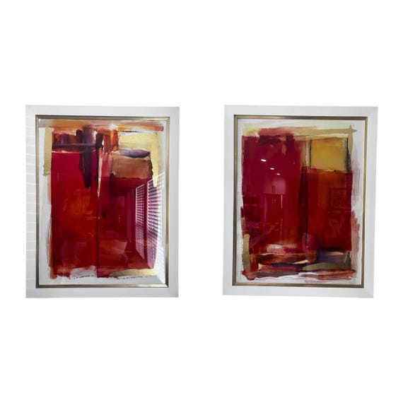 Coral Walls I and II by Elena Carlie Abstract Print