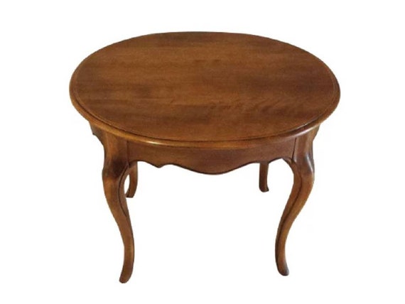 Ethan Allen French Country End Table Side Table Accent Table Oval Shape