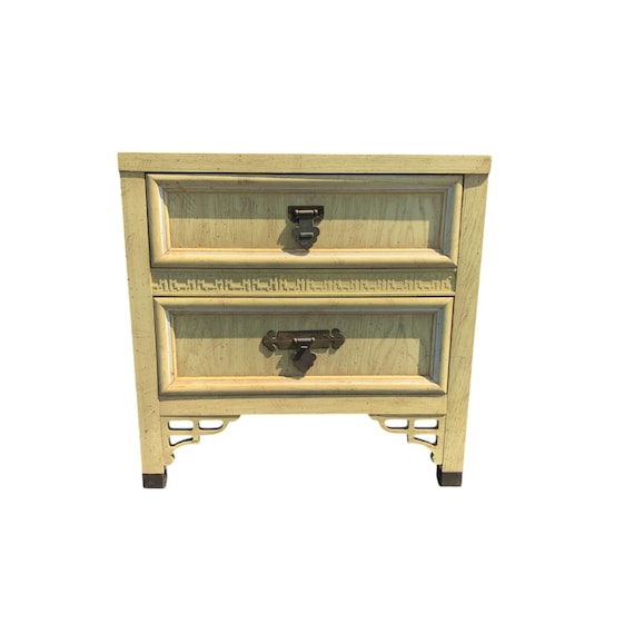 Dixie Shangri-La Nightstand Chinoserie Fretwork