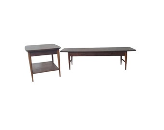 Mid Century Modern Coffee and end table set by Lane (pair)
