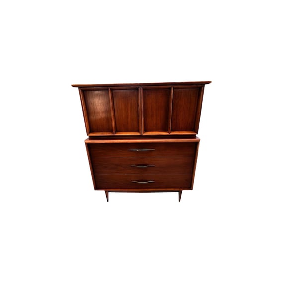 Kent Coffey the Foreteller, Walnut Highboy Chest of Drawers