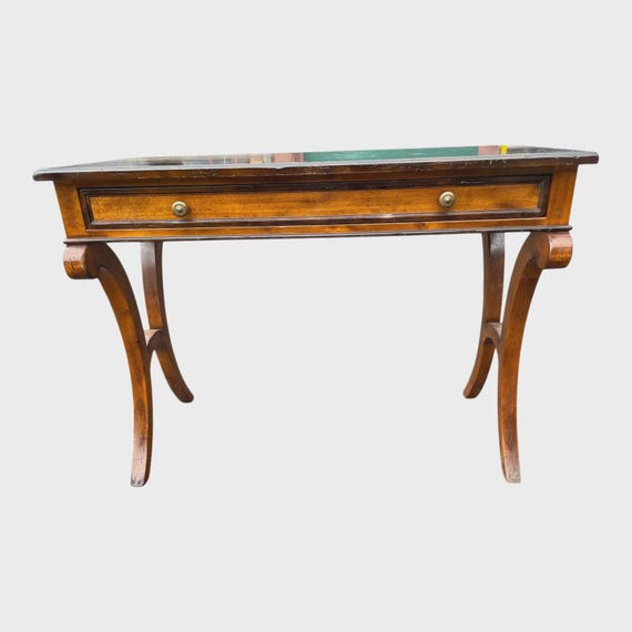 BAKER MILLING ROAD Single Drawer Writing Desk with C-Scroll Legs