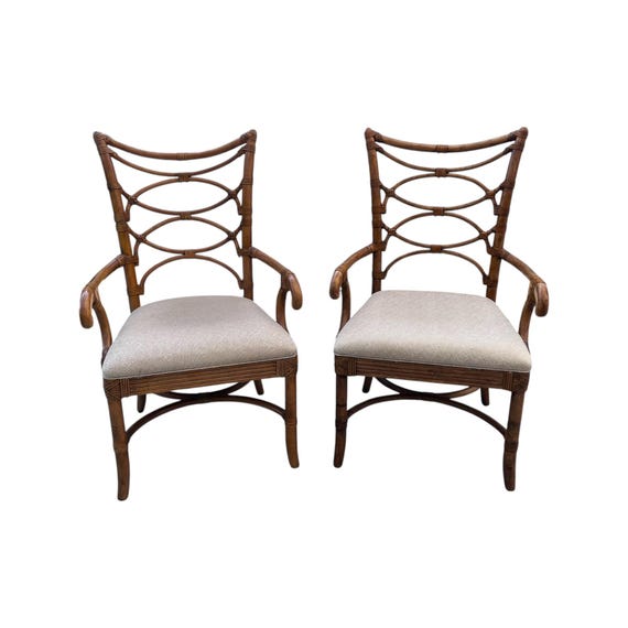 Lexington Tommy Bahama Beach House Collection Dining Armchairs a pair