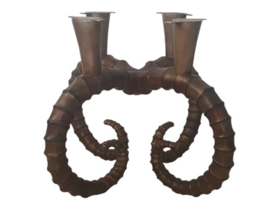 Faux Ibex ram Horns Style coffee table base (Shipping Not Included)