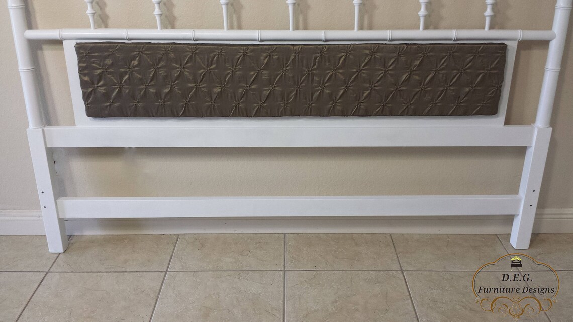 Faux Bamboo King Size Headboard Pagoda Style with Center Etsy