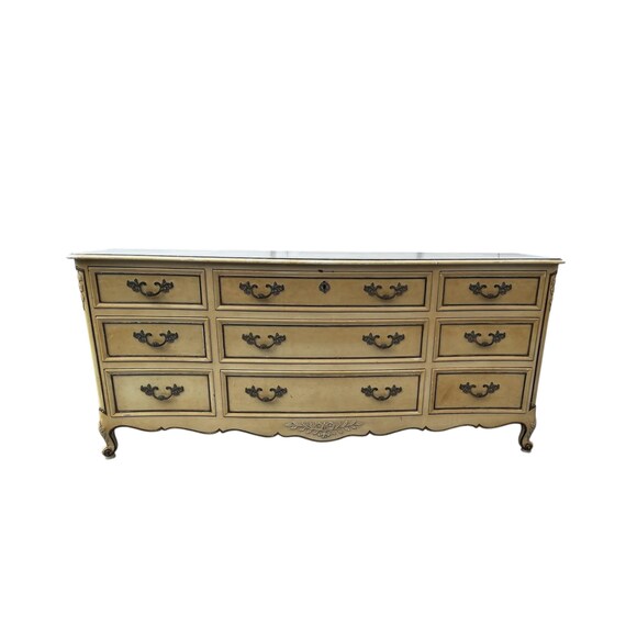Kindel French Shabby Chic 9 drawers large dresser