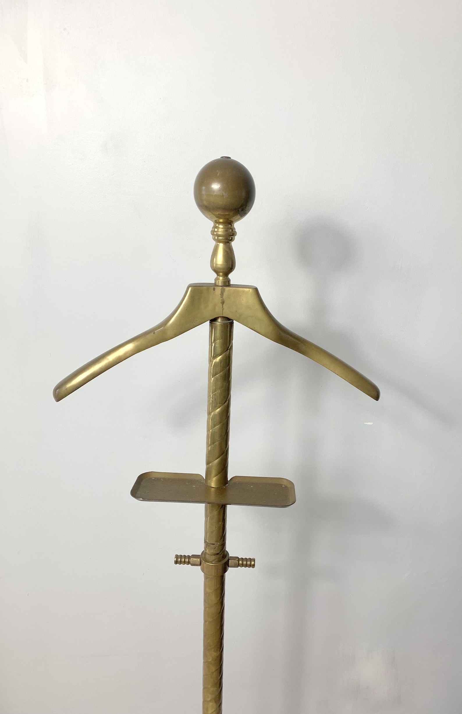 Vintage Brass Clothing Valet Butlers Rack Dressing Stand Coat Etsy