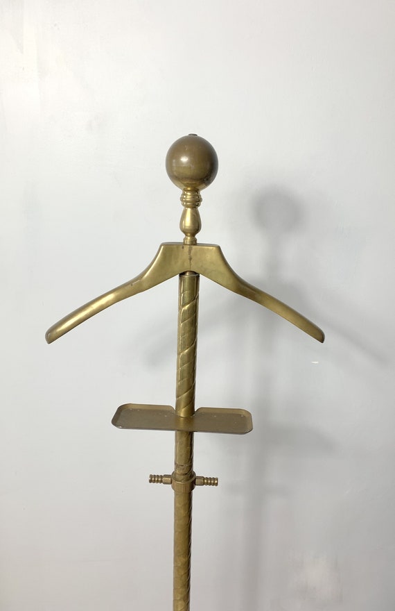 Vintage brass best sale clothing rack