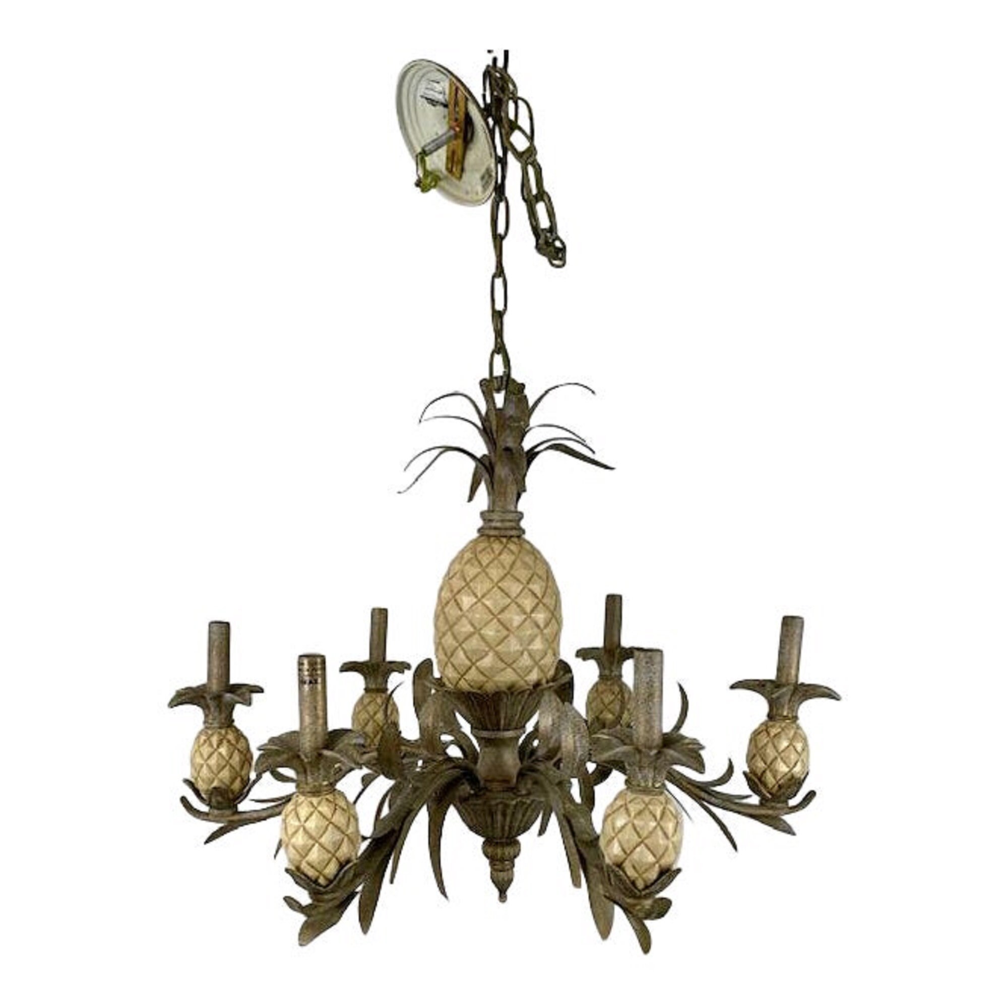 Pineapple chandelier vintage deals