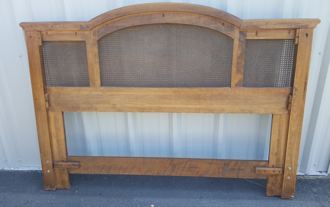 Ethan Allen Vintage Maple/Birch Classic Manor Queen Headboard Etsy