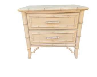 Dixie Aloha Faux Bamboo Nightstand Chinese Chippendale Free Shipping