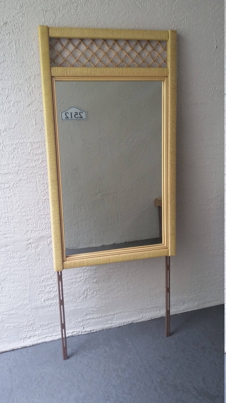 Henry Link Tall Wicker Rattan Mirror | Etsy