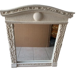 Postmodern Style Faux Mactan Stone Wall Dresser Mirror