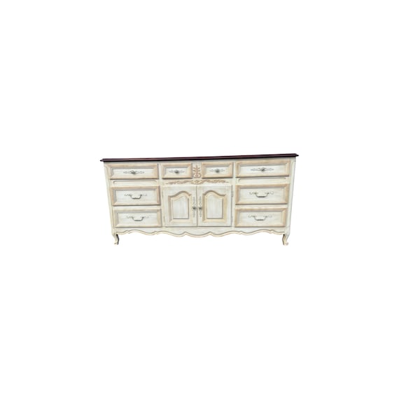 Dixie French Provincial 10 drawers long dresser
