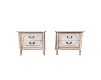 Broyhill sale white nightstand