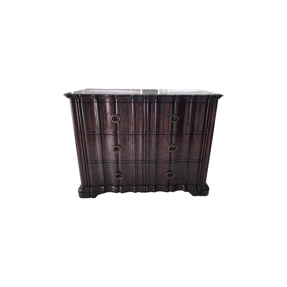 Rococo Style Century Furniture 3 drawers Serpentine Commode dresser
