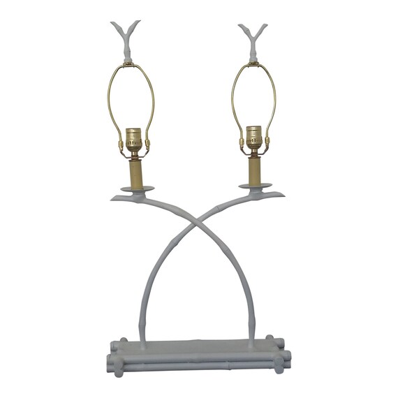 Double Bamboo Cane Accent Lamp by The Natural Light