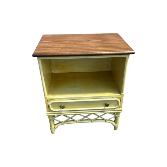 Ficks Reed Rattan Nightstand Bamboo Nightstand Palm Beach
