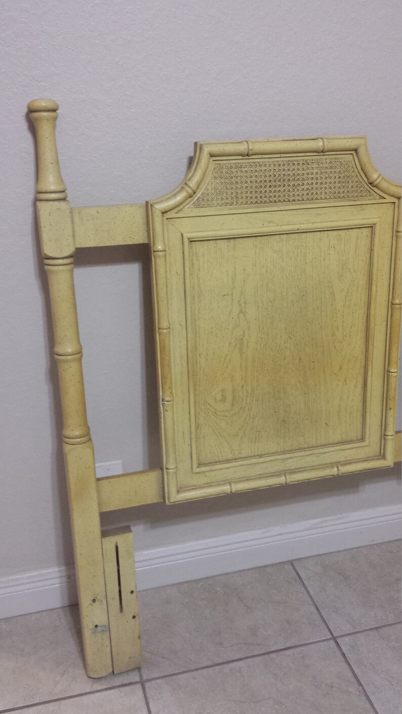 Vintage Paa Faux Bamboo Queen Headboard 50