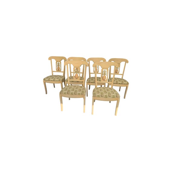 Ethan Allen Legacy Collection Pineapple Back Dining Chairs set of 6