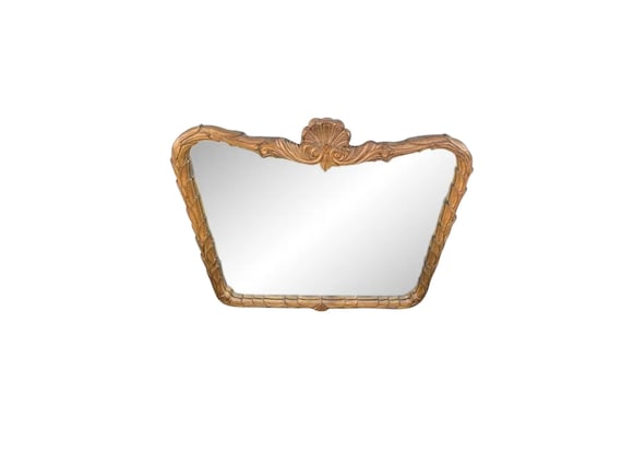 Horizontal Serge Roche Style Palm Frond Mirror