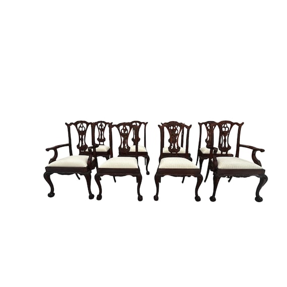 Maitland Smith  Mahogany Dining Room Chairs set of 8