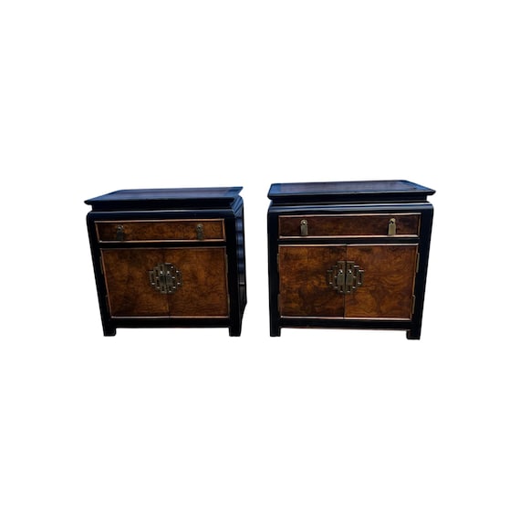 Chin Hua Nightstands Cabinet by Raymond K Sobota for Century Furniture a Pair