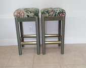 Henry Link Lexington Green Wicker Bar Stools