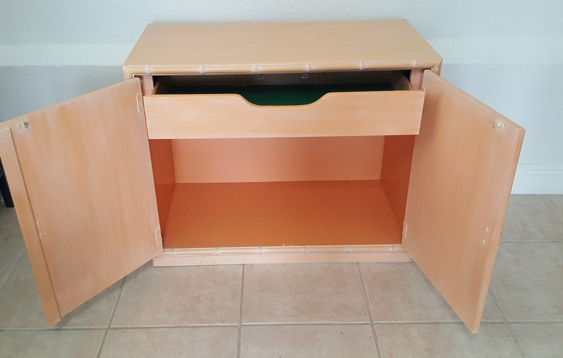 ready to be customized Dixie Aloha Faux Bamboo Cabinet Buffet One drawer