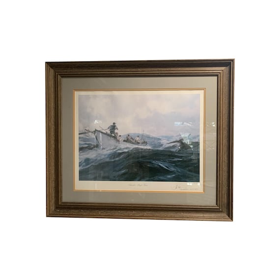 Rare signed/dated John Stobart Limited Edition 90/750 print “Nantucket Sleigh Ride”