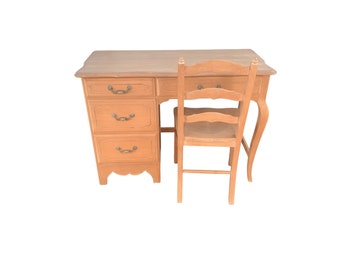 Vintage Ethan Allen Country French Style Desk and chair