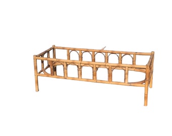 Bent Bamboo and rattan coffee table tropical style