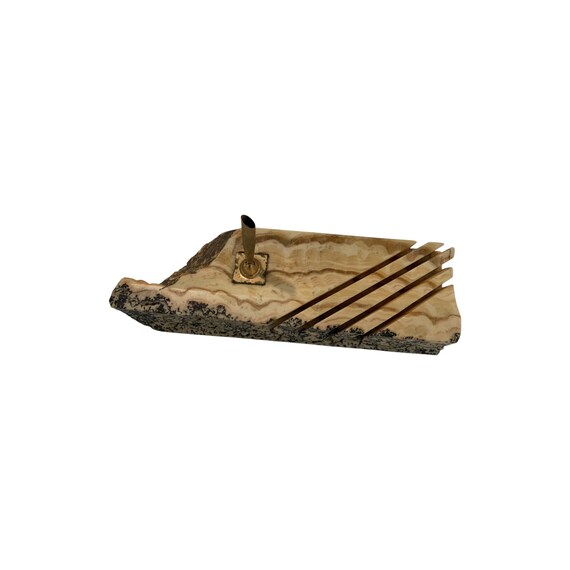 Vintage Onyx paper and fountain pen holder