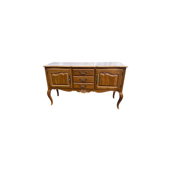 Ethan Allen Country French Collection Solid Birch 3 Drawer Buffet or Sideboard