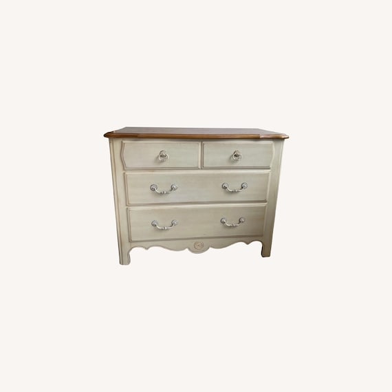 Vintage Ethan Allen Legacy Collection Three Drawer Chest Nightstand