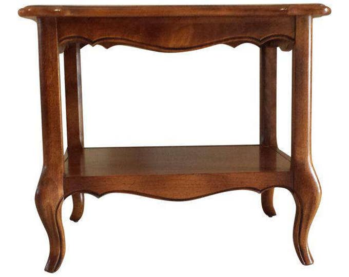 Ethan Allen French Country Two Tier End Table /side Table, Accent Table