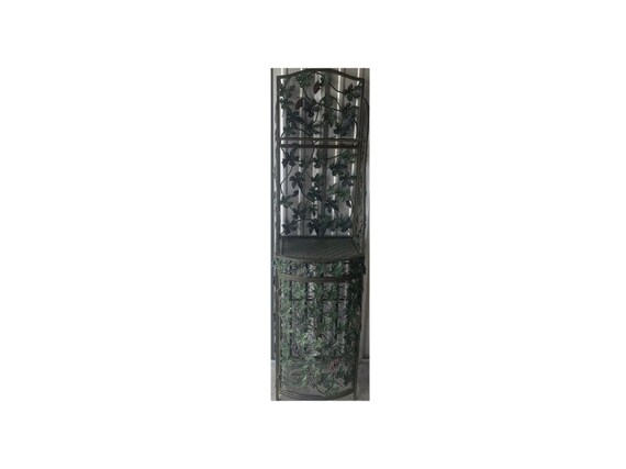 Metal grape vines wine bottom jail rack 2 pieces Stand cabinet.