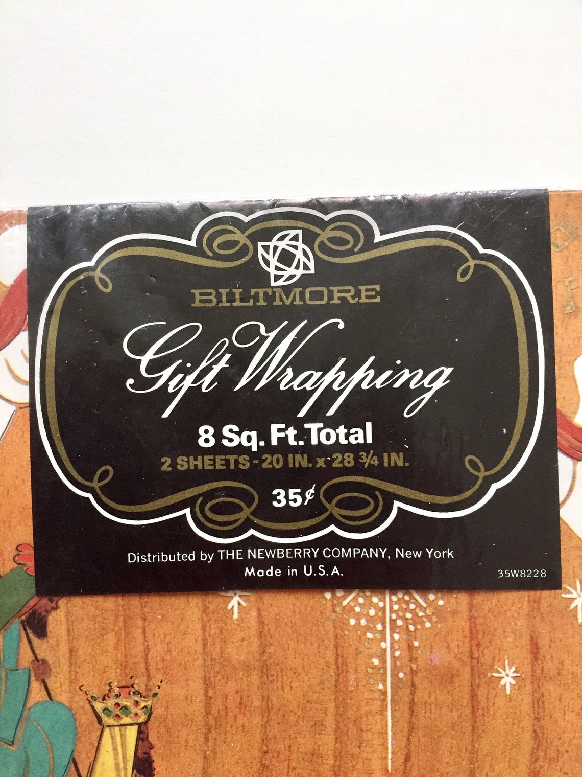 Vintage Biltmore Paper Gift Wrap Christianty Christmas Birth Etsy